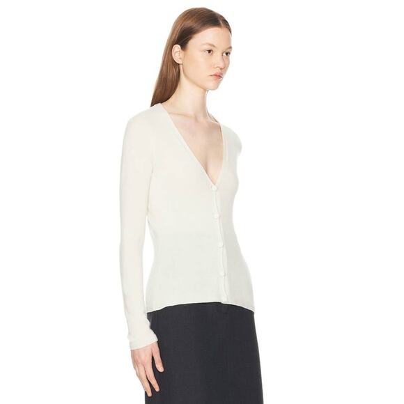 THE ROW  Imperia Cashmere Cardigan Sweater in Pale Green XS - Picture 2 of 4